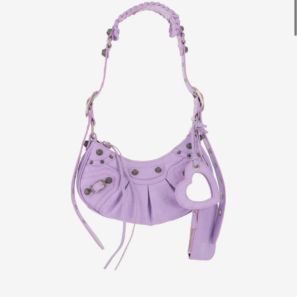 Balenciaga Le Cagole Small Shoulder Bag purple